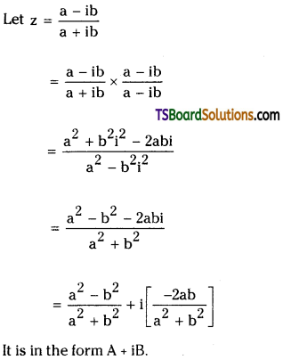 TS Inter Second Year Maths 2A Complex Numbers Important Questions Short Answer Type 23