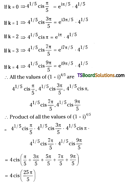 TS Inter Second Year Maths 2A De Moivre’s Theorem Important Questions Long Answer Type 16