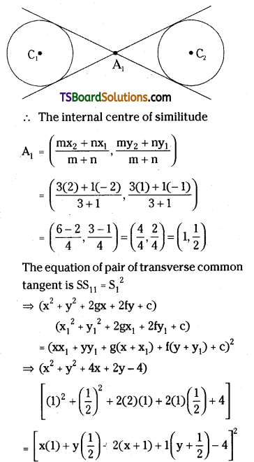 TS Inter Second Year Maths 2B Circles Important Questions Long Answer Type L1 Q18.2