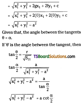 TS Inter Second Year Maths 2B Circles Important Questions Short Answer Type L2 Q12.1