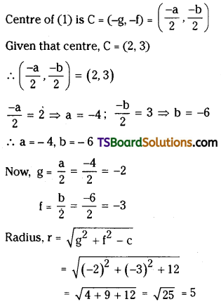 TS Inter Second Year Maths 2B Circles Important Questions Very Short Answer Type L1 Q6