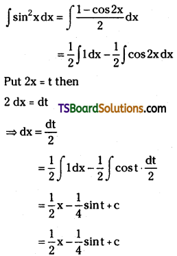 TS Inter Second Year Maths 2B Integration Important Questions Very Short Answer Type L2 Q52