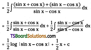 TS Inter Second Year Maths 2B Integration Important Questions Very Short Answer Type L3 Q37.1