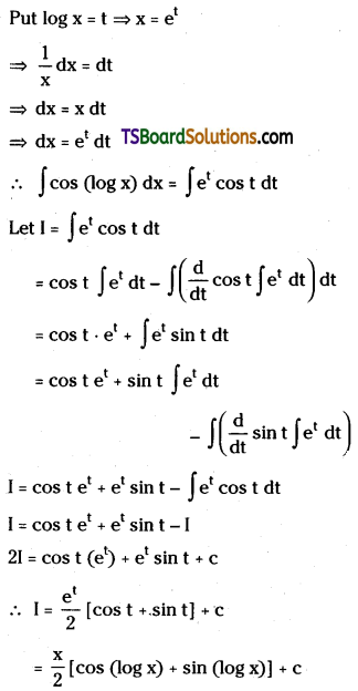 TS Inter Second Year Maths 2B Integration Important Questions Very Short Answer Type L3 Q55