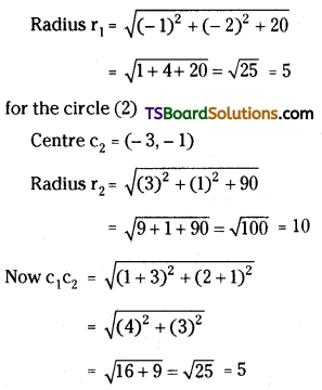 TS Inter Second Year Maths 2B System of Circles Important Questions Short Answer Type L1 Q22