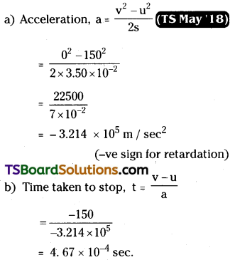 TS Inter 1st Year Physics Study Material Chapter 3 Motion in a Straight Line 19