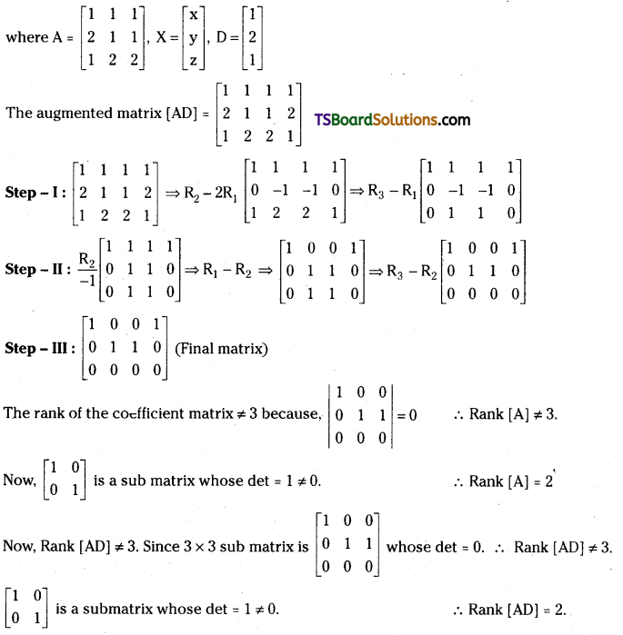 TS Inter First Year Maths 1A Matrices Important Questions Long Answer Type 16