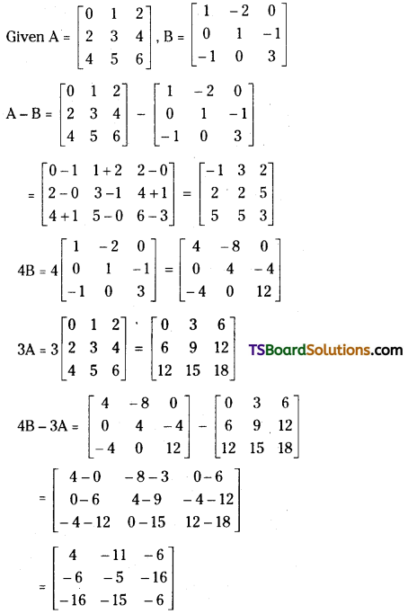 TS Inter First Year Maths 1A Matrices Important Questions Long Answer Type 20