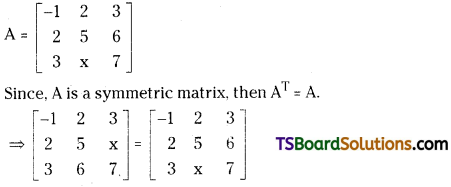 TS Inter First Year Maths 1A Matrices Important Questions Very Short Answer Type 15