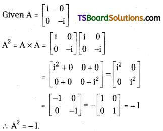 TS Inter First Year Maths 1A Matrices Important Questions Very Short Answer Type 4