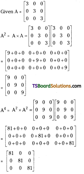 TS Inter First Year Maths 1A Matrices Important Questions Very Short Answer Type 7