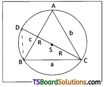 TS Inter First Year Maths 1A Properties of Triangles Important Questions Long Answer Type 16
