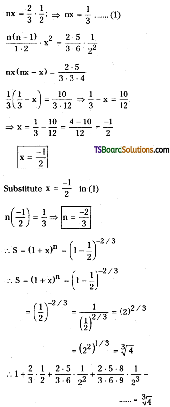 TS Inter Second Year Maths 2A Binomial Theorem Important Questions Long Answer Type 21