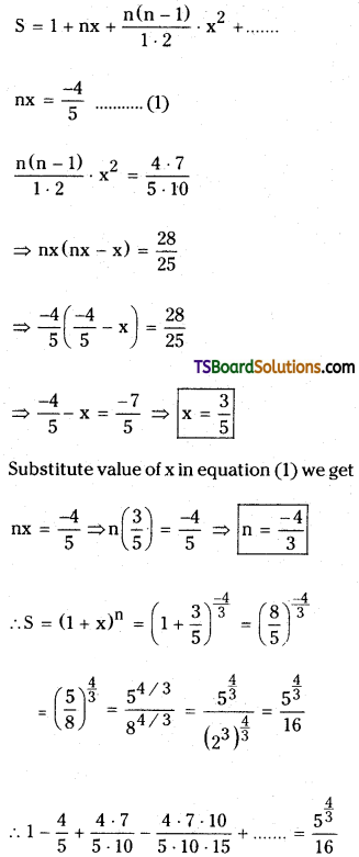 TS Inter Second Year Maths 2A Binomial Theorem Important Questions Long Answer Type 40