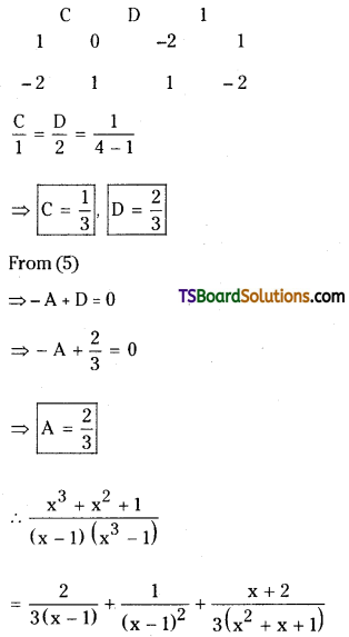 TS Inter Second Year Maths 2A Partial Fractions Important Questions 18