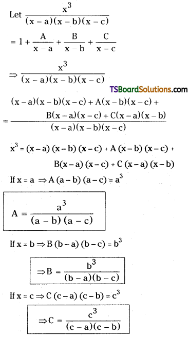 TS Inter Second Year Maths 2A Partial Fractions Important Questions 4
