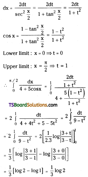 TS Inter Second Year Maths 2B Definite Integrals Important Questions Long Answer Type L1 Q1