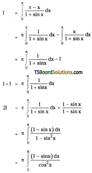 TS Inter Second Year Maths 2B Definite Integrals Important Questions Long Answer Type L1 Q6.1