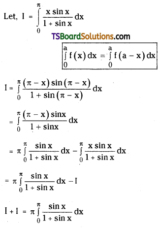 TS Inter Second Year Maths 2B Definite Integrals Important Questions Long Answer Type L1 Q7