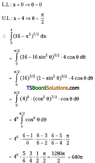 TS Inter Second Year Maths 2B Definite Integrals Important Questions Short Answer Type L1 Q6