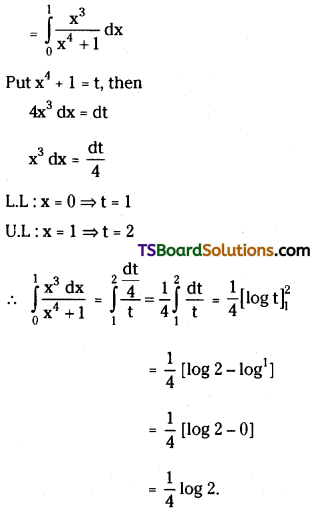 TS Inter Second Year Maths 2B Definite Integrals Important Questions Short Answer Type L1 Q8.1
