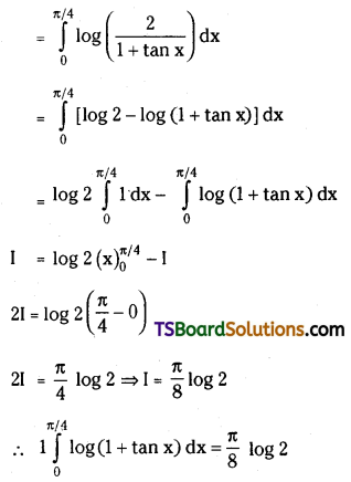 TS Inter Second Year Maths 2B Definite Integrals Important Questions Short Answer Type L2 Q4.1