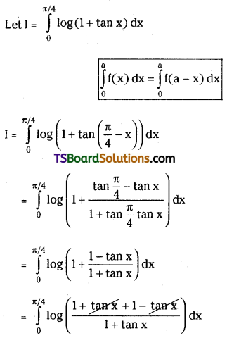TS Inter Second Year Maths 2B Definite Integrals Important Questions Short Answer Type L2 Q4