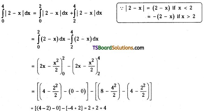 TS Inter Second Year Maths 2B Definite Integrals Important Questions Very Short Answer Type L1 Q17