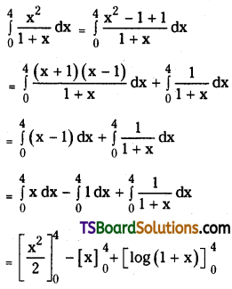 TS Inter Second Year Maths 2B Definite Integrals Important Questions Very Short Answer Type L1 Q2