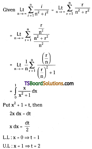 TS Inter Second Year Maths 2B Definite Integrals Important Questions Very Short Answer Type L2 Q3
