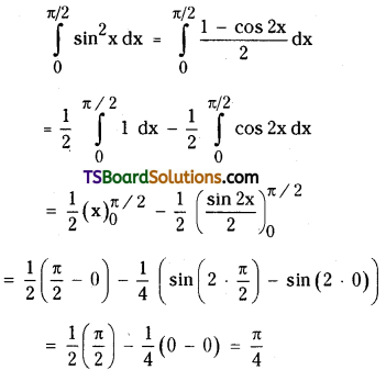 TS Inter Second Year Maths 2B Definite Integrals Important Questions Very Short Answer Type L3 Q2