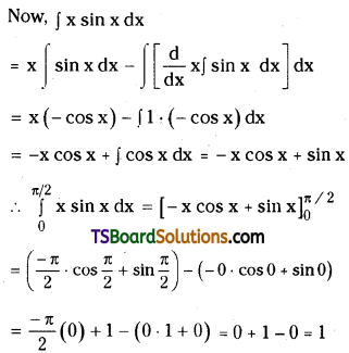 TS Inter Second Year Maths 2B Definite Integrals Important Questions Very Short Answer Type L3 Q23