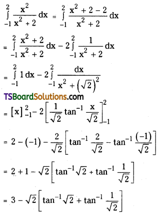TS Inter Second Year Maths 2B Definite Integrals Important Questions Very Short Answer Type L3 Q26