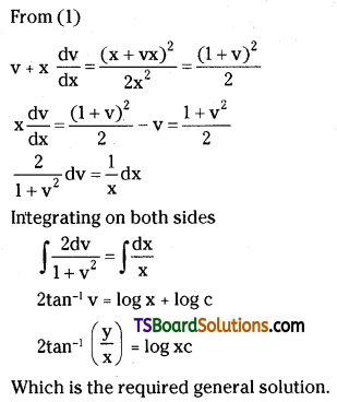 TS Inter Second Year Maths 2B Differential Equations Important Questions Short Answer Type L1 Q12.1