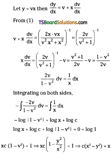 TS Inter Second Year Maths 2B Differential Equations Important Questions Short Answer Type L1 Q14