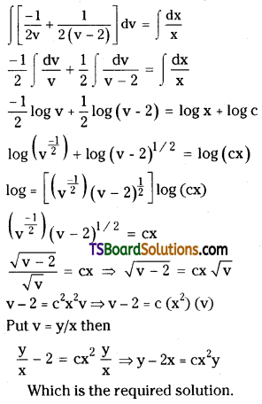 TS Inter Second Year Maths 2B Differential Equations Important Questions Short Answer Type L1 Q16.1