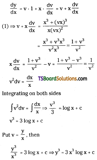 TS Inter Second Year Maths 2B Differential Equations Important Questions Short Answer Type L1 Q19