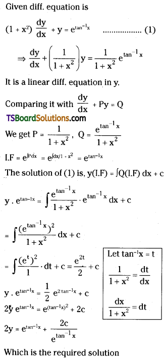TS Inter Second Year Maths 2B Differential Equations Important Questions Short Answer Type L1 Q27
