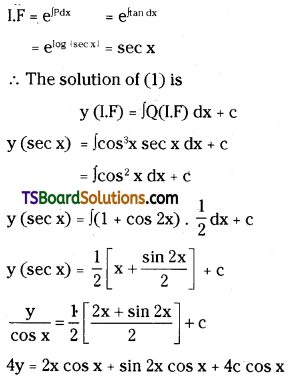 TS Inter Second Year Maths 2B Differential Equations Important Questions Short Answer Type L1 Q31