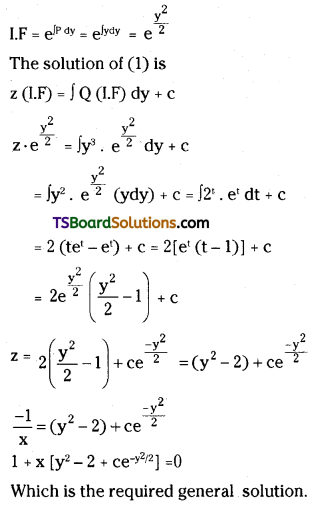 TS Inter Second Year Maths 2B Differential Equations Important Questions Short Answer Type L1 Q37.1