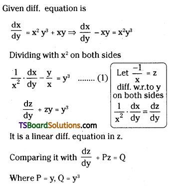 TS Inter Second Year Maths 2B Differential Equations Important Questions Short Answer Type L1 Q37