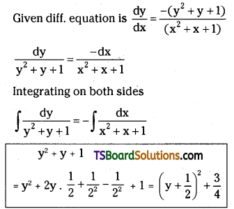 TS Inter Second Year Maths 2B Differential Equations Important Questions Short Answer Type L1 Q6