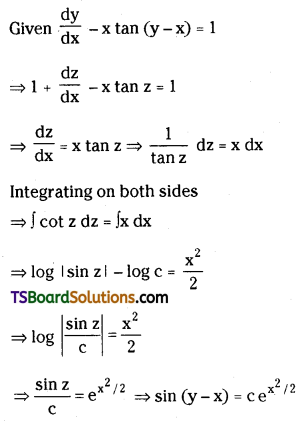 TS Inter Second Year Maths 2B Differential Equations Important Questions Short Answer Type L1 Q9