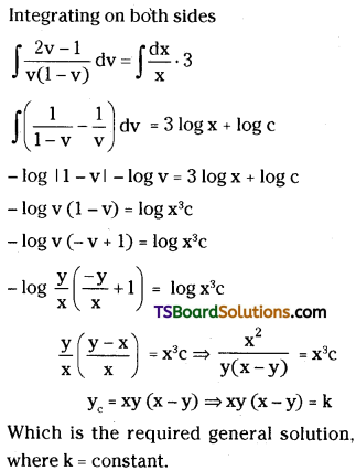 TS Inter Second Year Maths 2B Differential Equations Important Questions Short Answer Type L2 Q7.1