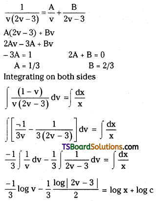 TS Inter Second Year Maths 2B Differential Equations Important Questions Short Answer Type L2 Q8.1