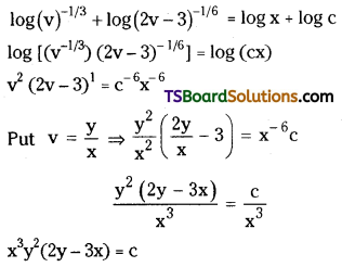 TS Inter Second Year Maths 2B Differential Equations Important Questions Short Answer Type L2 Q8.2