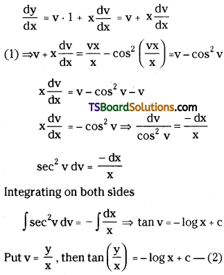 TS Inter Second Year Maths 2B Differential Equations Important Questions Short Answer Type L2 Q9