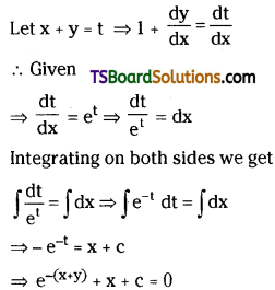 TS Inter Second Year Maths 2B Differential Equations Important Questions Very Short Answer Type L1 Q17