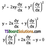 TS Inter Second Year Maths 2B Differential Equations Important Questions Very Short Answer Type L2 Q14.1