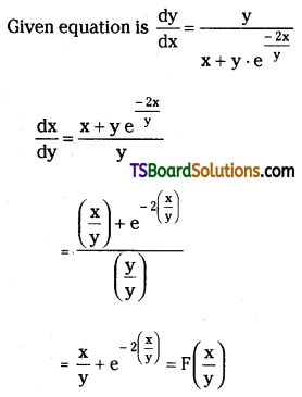 TS Inter Second Year Maths 2B Differential Equations Important Questions Very Short Answer Type L2 Q26